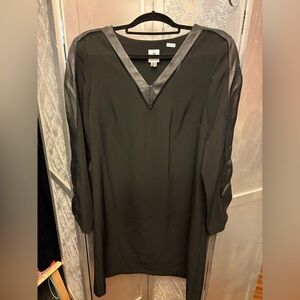 Julia Jordan Black Long Sleeve Dress